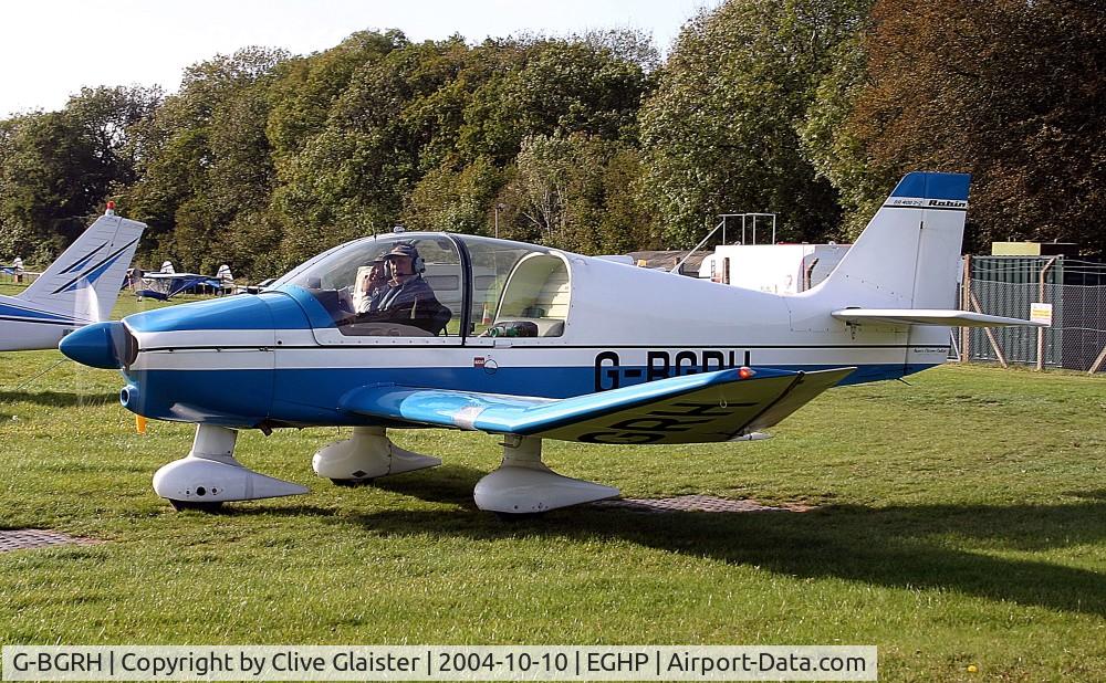 G-BGRH, 1979 Robin DR-400-108 Dauphin 2+2 C/N 1411, Ex: G-BGRH > F-**** - Originally owned to, Headcorn Flying School Ltd in May 1979 and currently in private hands since May 2001. To F-**** March 2009.