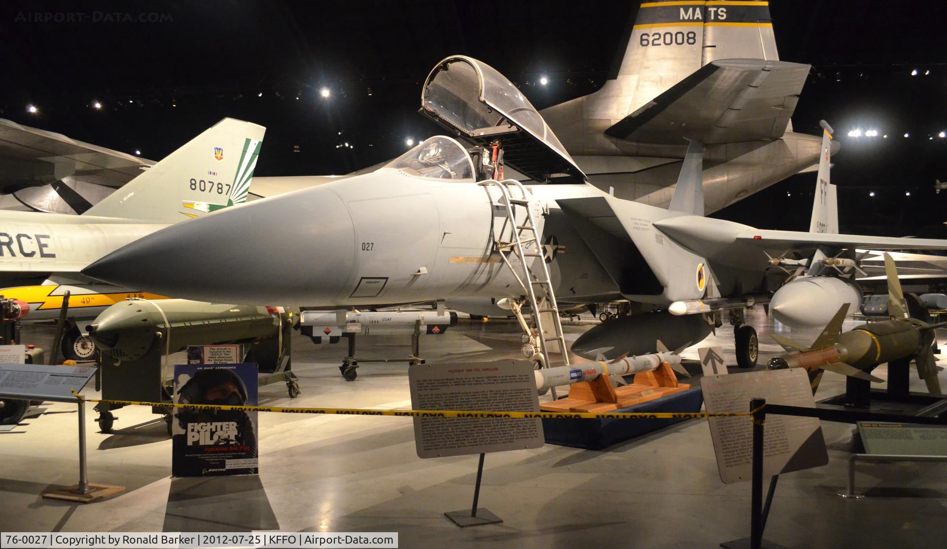 76-0027, 1976 McDonnell Douglas F-15A Eagle C/N 0207/A179, AF Museum