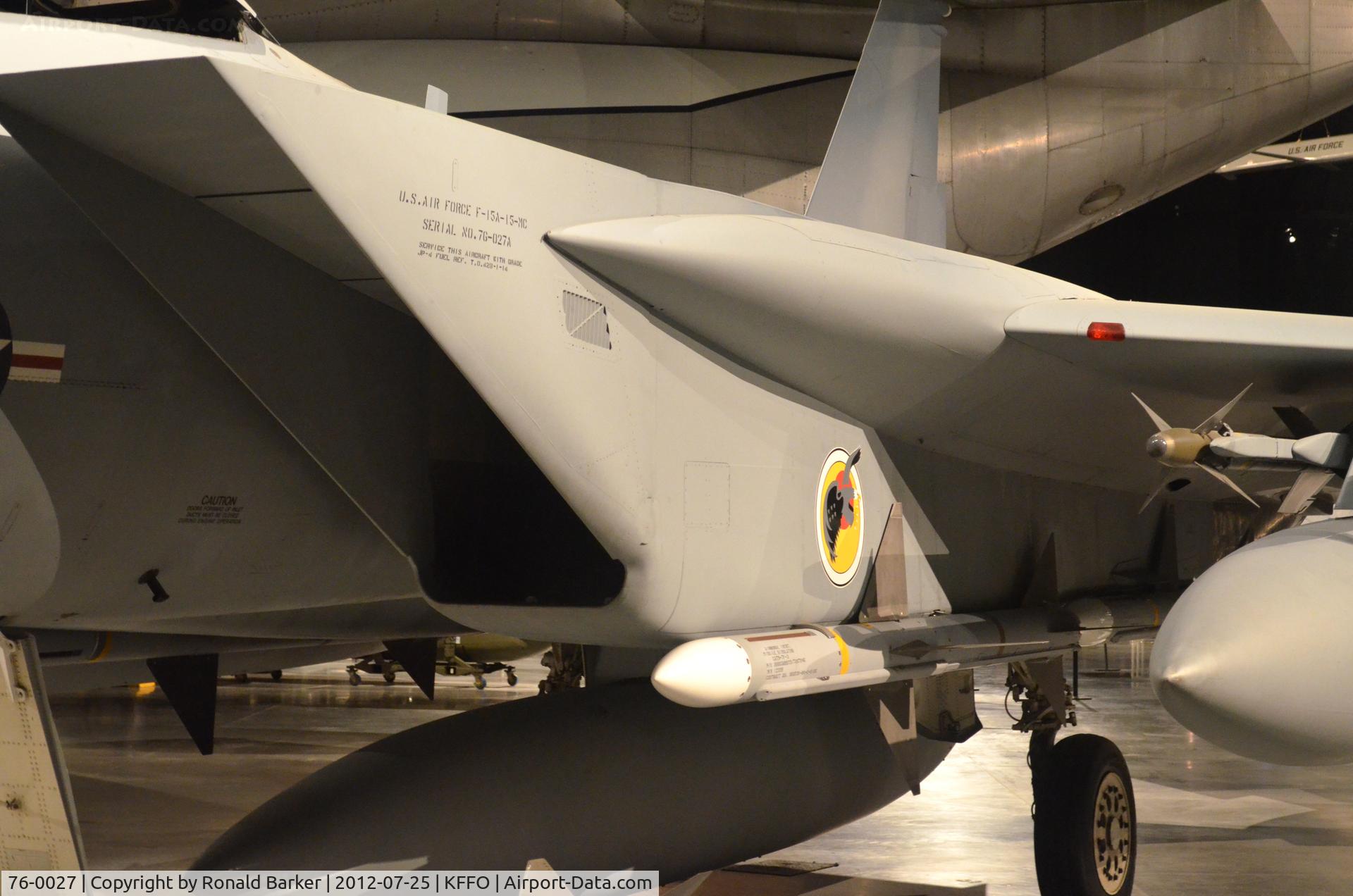 76-0027, 1976 McDonnell Douglas F-15A Eagle C/N 0207/A179, AF Museum