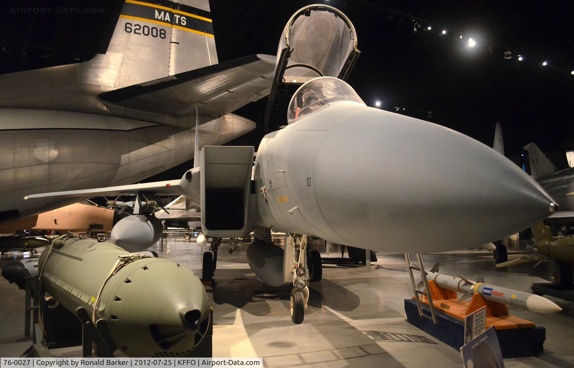 76-0027, 1976 McDonnell Douglas F-15A Eagle C/N 0207/A179, AF Museum