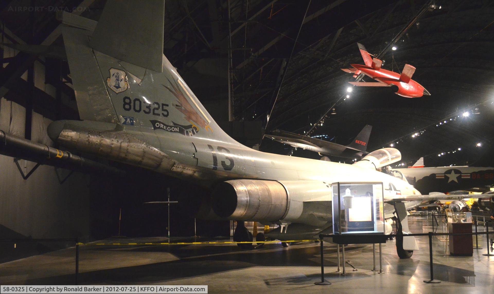 58-0325, 1958 McDonnell F-101B-110-MC Voodoo C/N 697, AF Muaseum