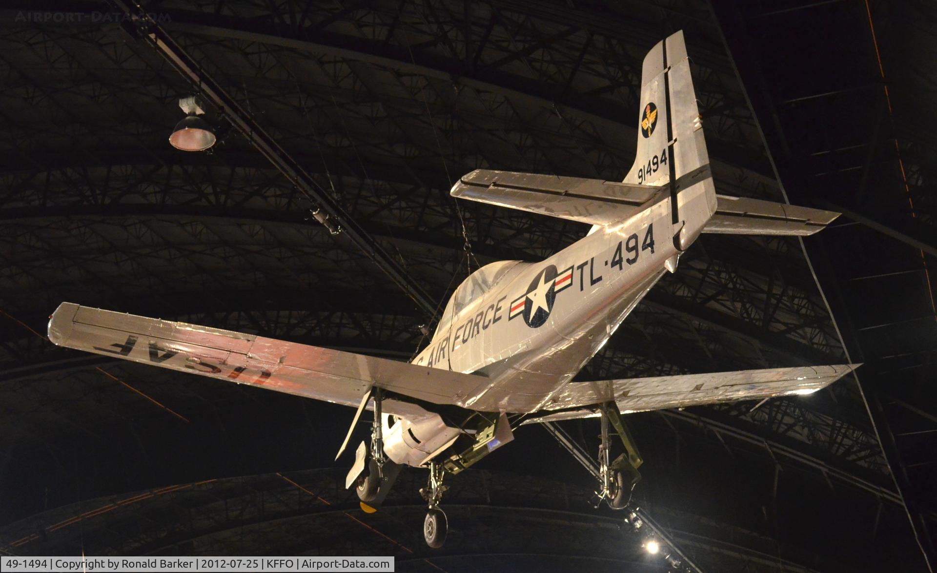 49-1494, 1950 North American T-28A Trojan C/N 159-6, AF Museum