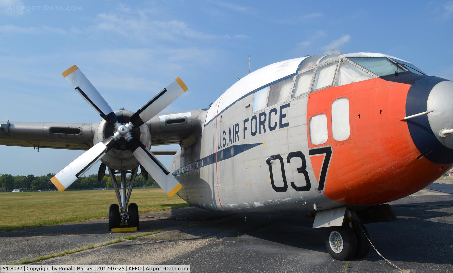 51-8037, 1951 Fairchild C-119J-FA Flying Boxcar C/N 10915, AF Museum