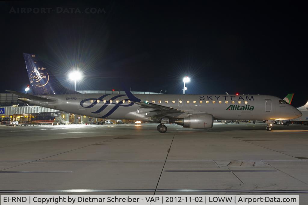 EI-RND, 2012 Embraer 190LR (ERJ-190-100LR) C/N 19000512, Alitalia Express Embraer 190