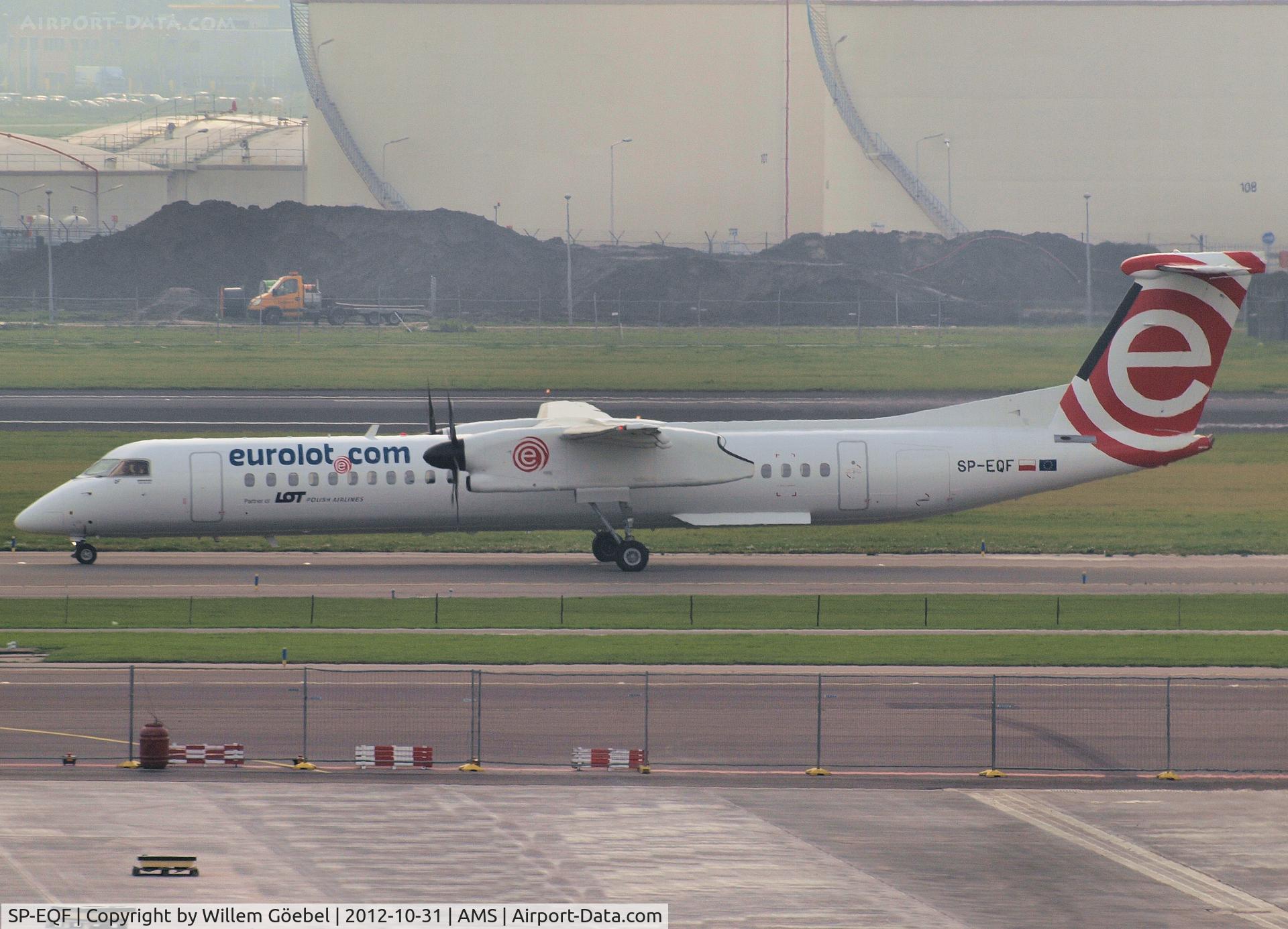 SP-EQF, 2012 Bombardier DHC-8-402Q Dash 8 Dash 8 C/N 4422, Taxi to runway 24 of Schiphol Airport