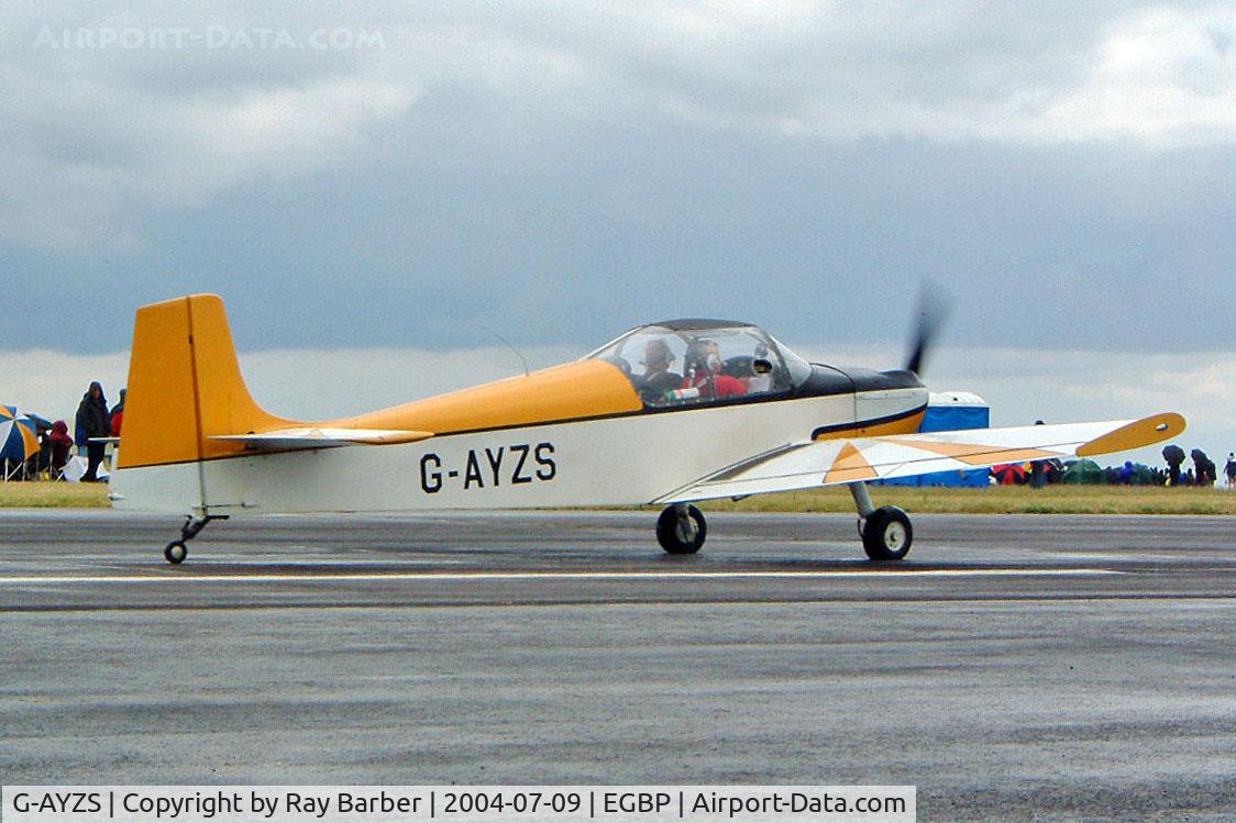 G-AYZS, 1971 Rollason Druine D-62B Condor C/N RAE/650, Rollason Condor D.62B [RAE650] Kemble~G 09/07/2004