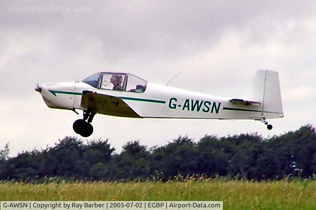 G-AWSN, 1968 Rollason Druine D-62B Condor C/N RAE/632, Rollason Condor D.62B [RAE632] Kemble~G 02/07/2005