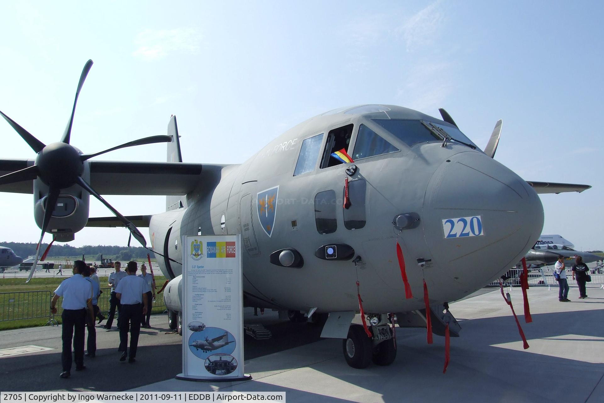 2705, Alenia C-27J Spartan C/N 4167, Alenia C-27J Spartan of the Romanian Air Force at the ILA 2012, Berlin