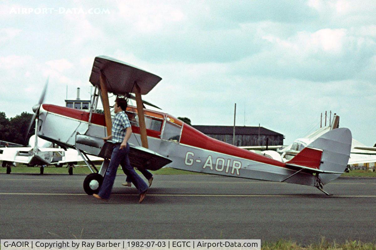 G-AOIR, 1943 Thruxton Jackaroo C/N 82882, de Havilland Thruxton Jackaroo [82882] Cranfield~G 03/07/1982. Image taken from a slide.