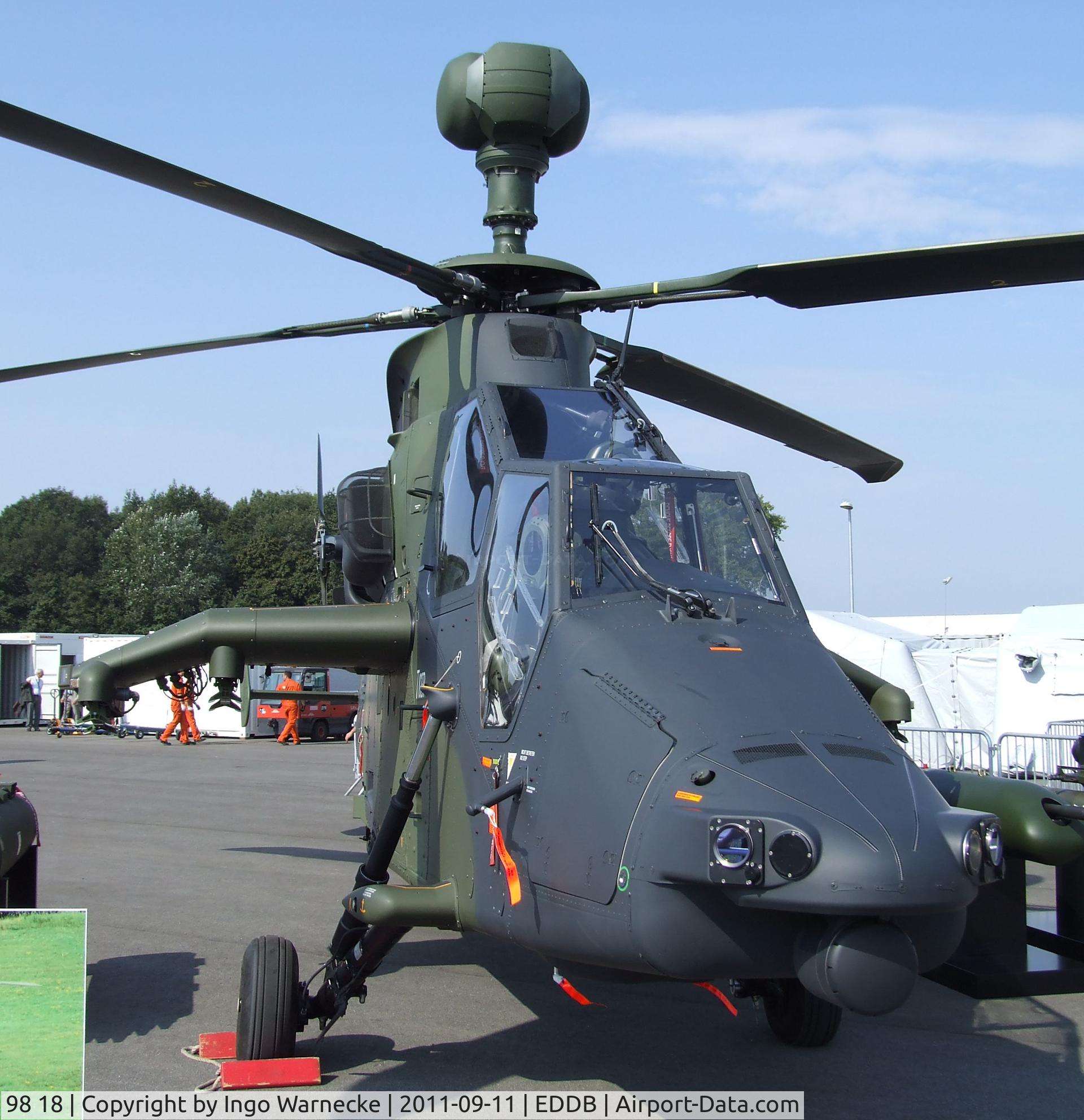 98 18, Eurocopter EC-665 Tiger UHT C/N 1004/UHT04, Eurocopter EC665 Tiger for the German Army (Heeresflieger) at the ILA 2012, Berlin