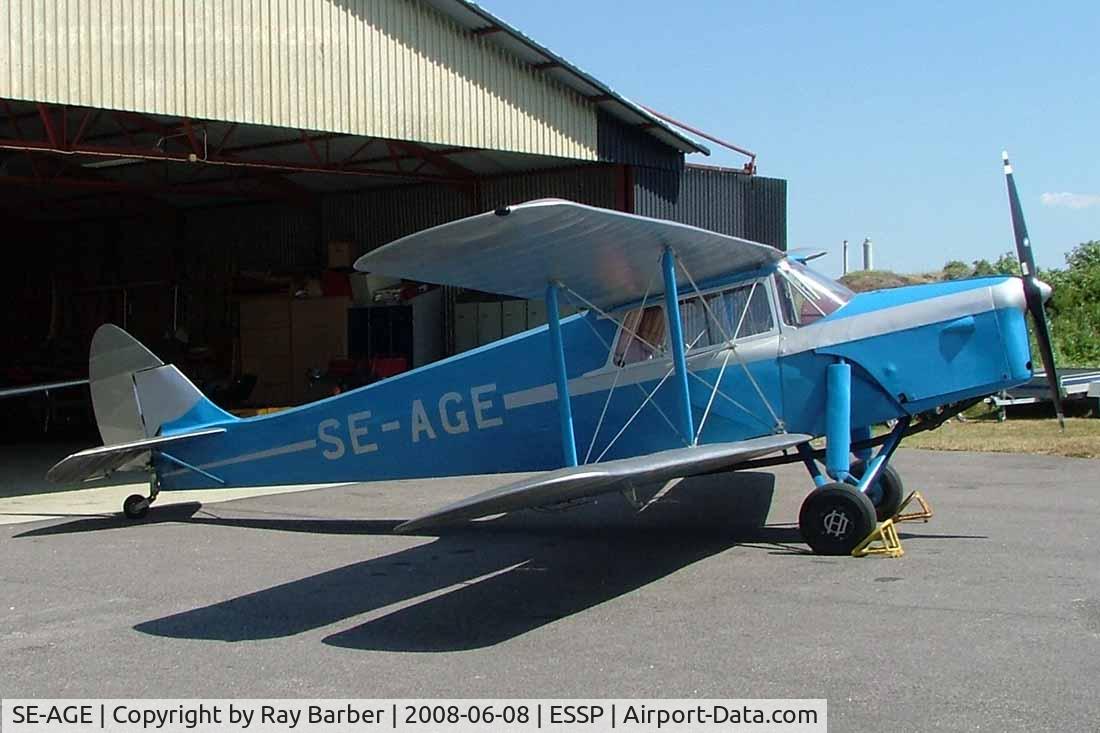 SE-AGE, 1937 De Havilland DH.87B Hornet Moth C/N 8136-80, De Havilland DH.87B Hornet Moth [8136] Norrkoping~SE 08/06/2008