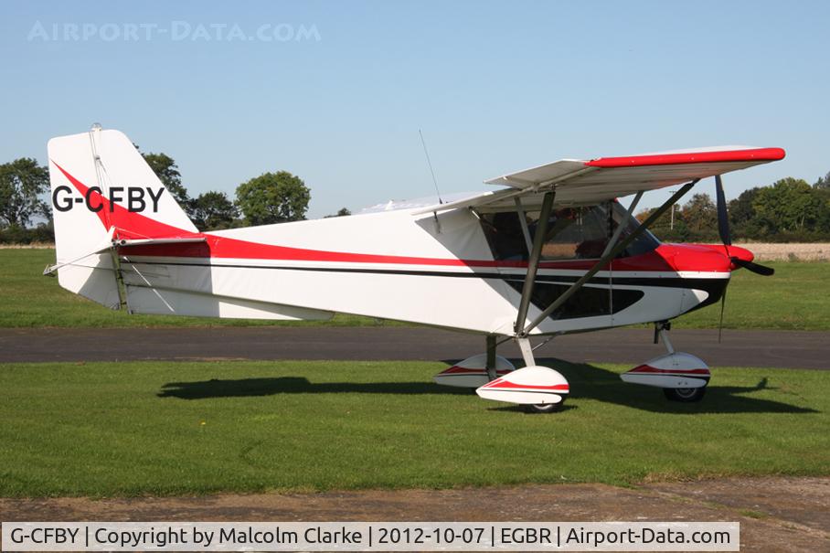 G-CFBY, 2008 Skyranger Swift 912S(1) C/N BMAA/HB/562, Skyranger Swift 912S(1). Hibernation Fly-In, The Real Aeroplane Club, Breighton Airfield, October 2012.