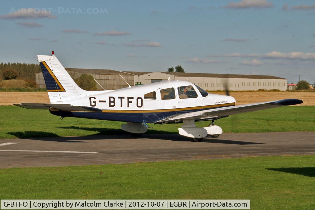 G-BTFO, 1978 Piper PA-28-161 Cherokee Warrior II C/N 28-7816580, Piper PA-28-161. Hibernation Fly-In, The Real Aeroplane Club, Breighton Airfield, October 2012.