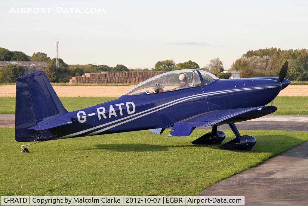 G-RATD, 2009 Vans RV-8 C/N PFA 303-13839, Vans RV-8. Hibernation Fly-In, The Real Aeroplane Club, Breighton Airfield, October 2012.