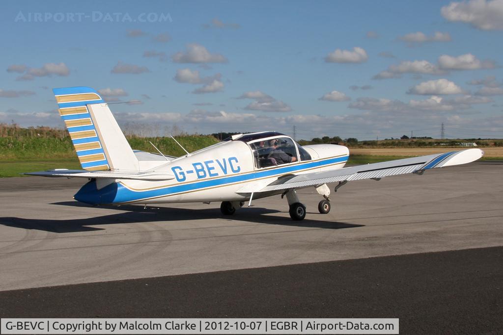 G-BEVC, 1977 Socata Rallye 150ST C/N 2861, Socata Rallye 150ST. Hibernation Fly-In, The Real Aeroplane Club, Breighton Airfield, October 2012.