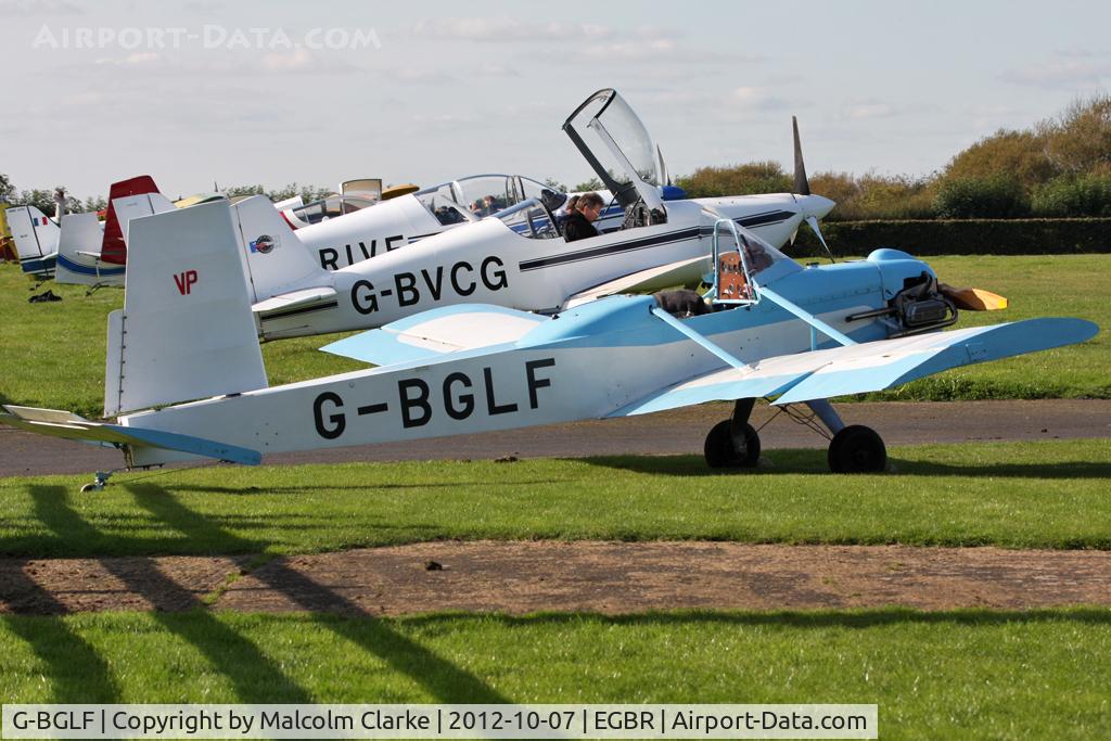 G-BGLF, 1983 Evans VP-1 Series 2 Volksplane C/N PFA 062-10388, Evans VP-1 Series 2. Hibernation Fly-In, The Real Aeroplane Club, Breighton Airfield, October 2012.