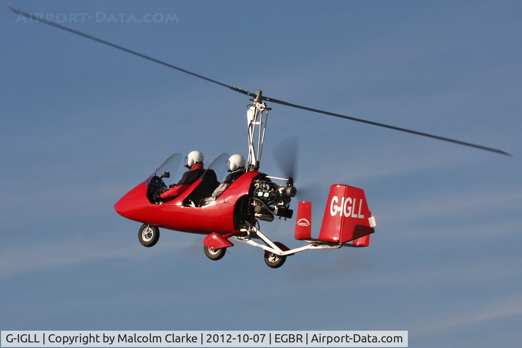 G-IGLL, 2011 Rotorsport UK MTOsport C/N RSUK/MTOS/037, Rotorsport UK MTO Sport. Hibernation Fly-In, The Real Aeroplane Club, Breighton Airfield, October 2012.