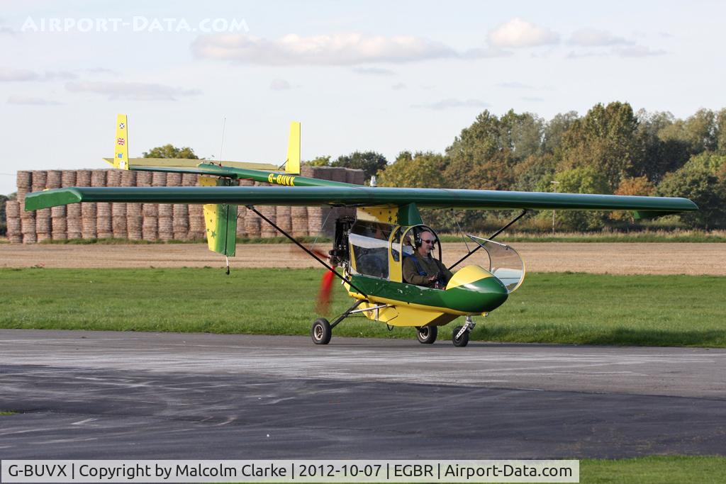 G-BUVX, 1994 CFM Streak Shadow C/N PFA 206-12410, CFM Streak Shadow. Hibernation Fly-In, The Real Aeroplane Company, Breighton Airfield, October 2012.