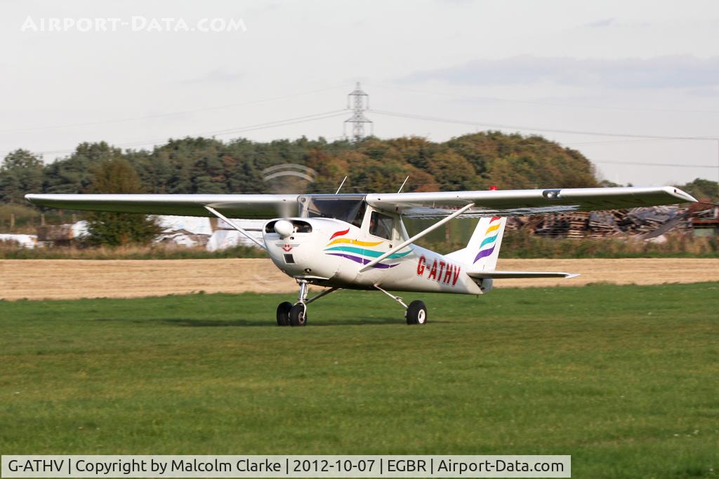 G-ATHV, 1966 Cessna 150F C/N 150-62019, Cessna 150F. Hibernation Fly-In, The Real Aeroplane Club, Breighton Airfield, October 2012.