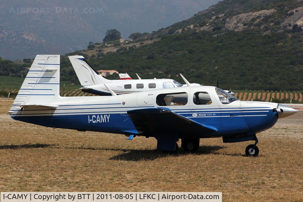 I-CAMY, 1990 Mooney M20J 201 C/N 24-3205, Parked