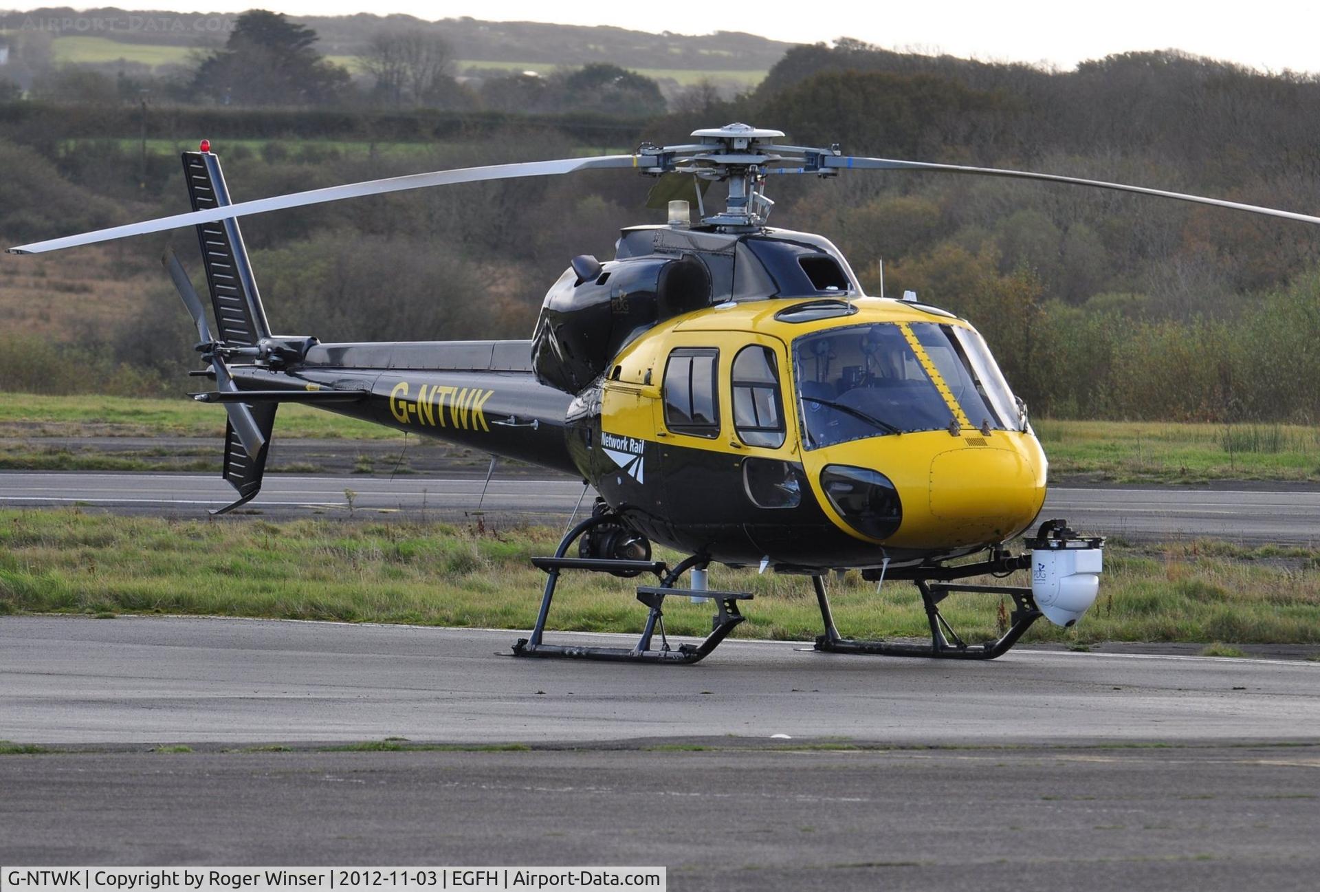 G-NTWK, 1986 Aerospatiale AS-355F-1 Twin Squirrel C/N 5347, Visiting Ecureuil II operated by Network Rail.