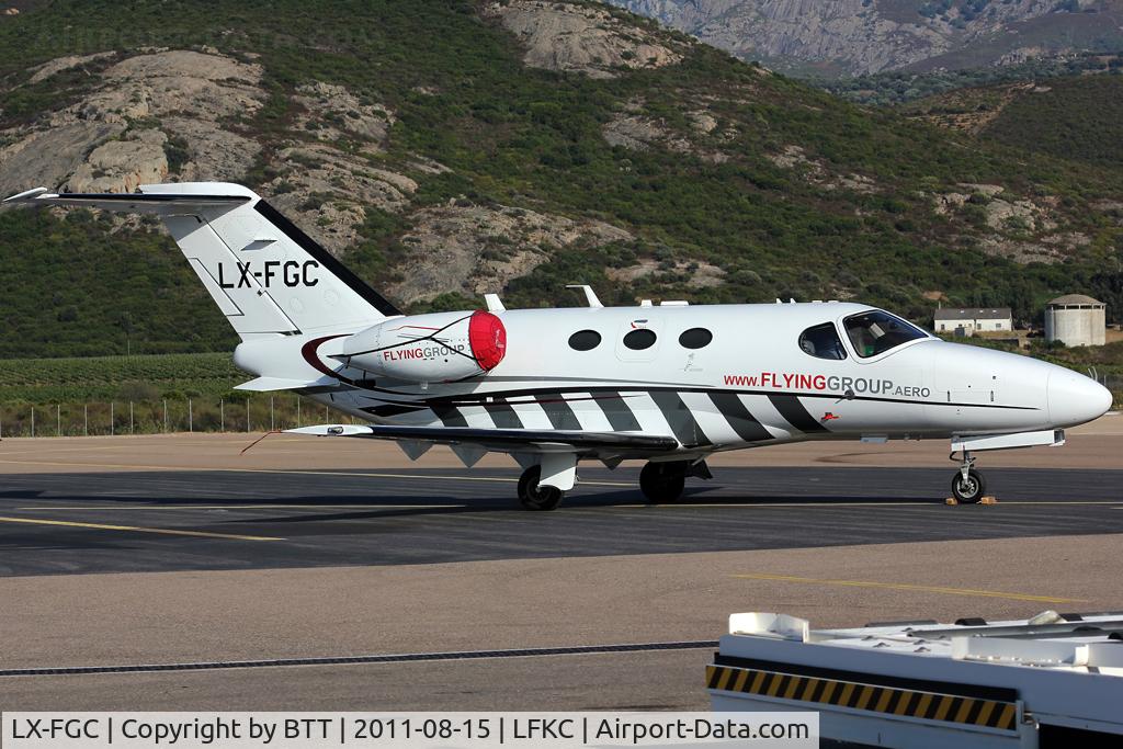 LX-FGC, 2009 Cessna 510 Citation Mustang Citation Mustang C/N 510-0192, Parked