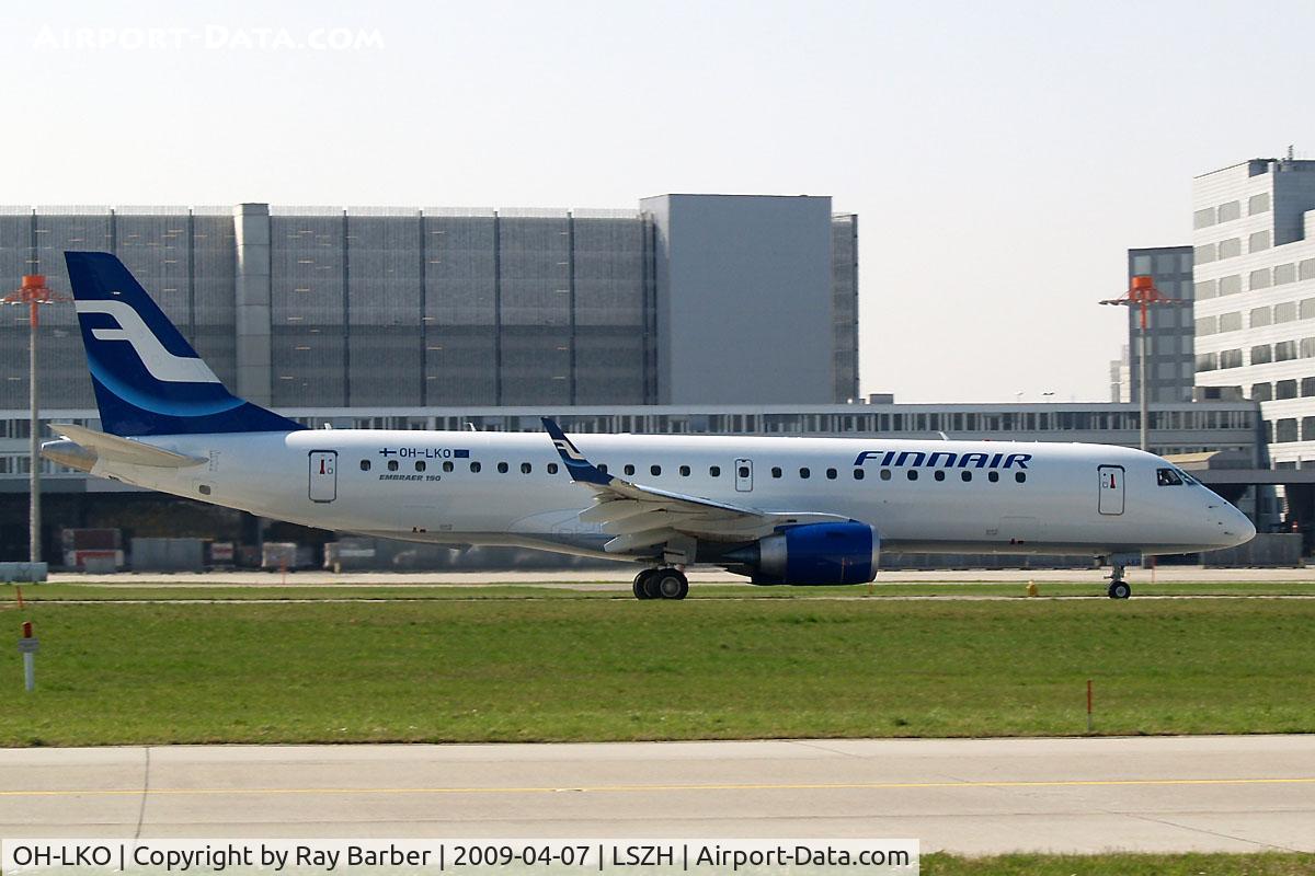 OH-LKO, 2009 Embraer 190LR (ERJ-190-100LR) C/N 19000267, Embraer Emb-190-100IGW [19000267] (Finnair) Zurich~HB 07/04/2009