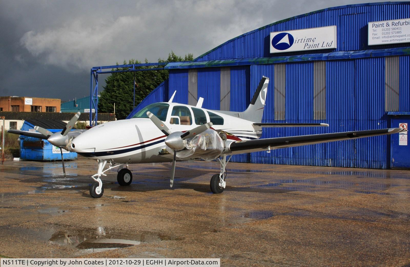 N511TE, Beech D55 Baron C/N TE511, Freshly resprayed at Airtime Paints