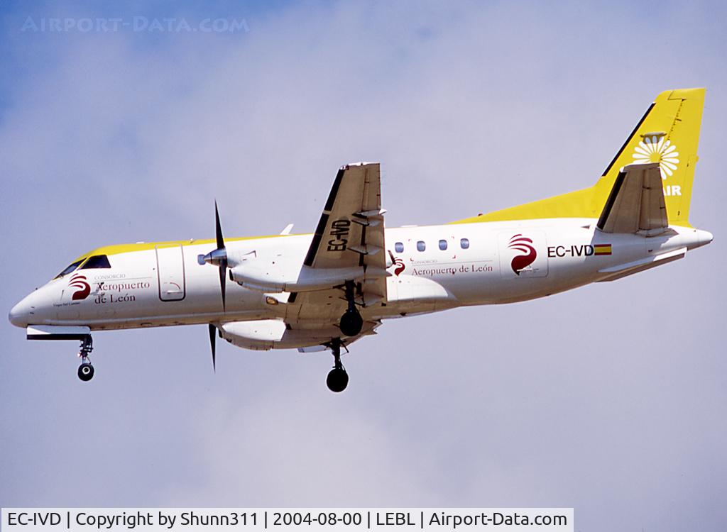 EC-IVD, 1988 Saab 340A C/N 340A-117, Landing rwy 25