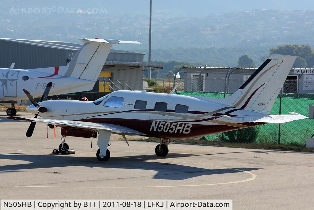 N505HB, 2007 Piper PA-46-500TP Malibu Meridian C/N 4697314, Parked