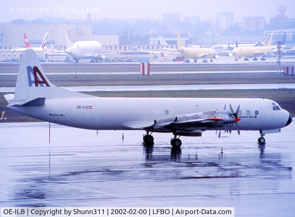 OE-ILB, 1959 Lockheed L-188A(F) Electra C/N 1039, Parked at the Cargo apron...