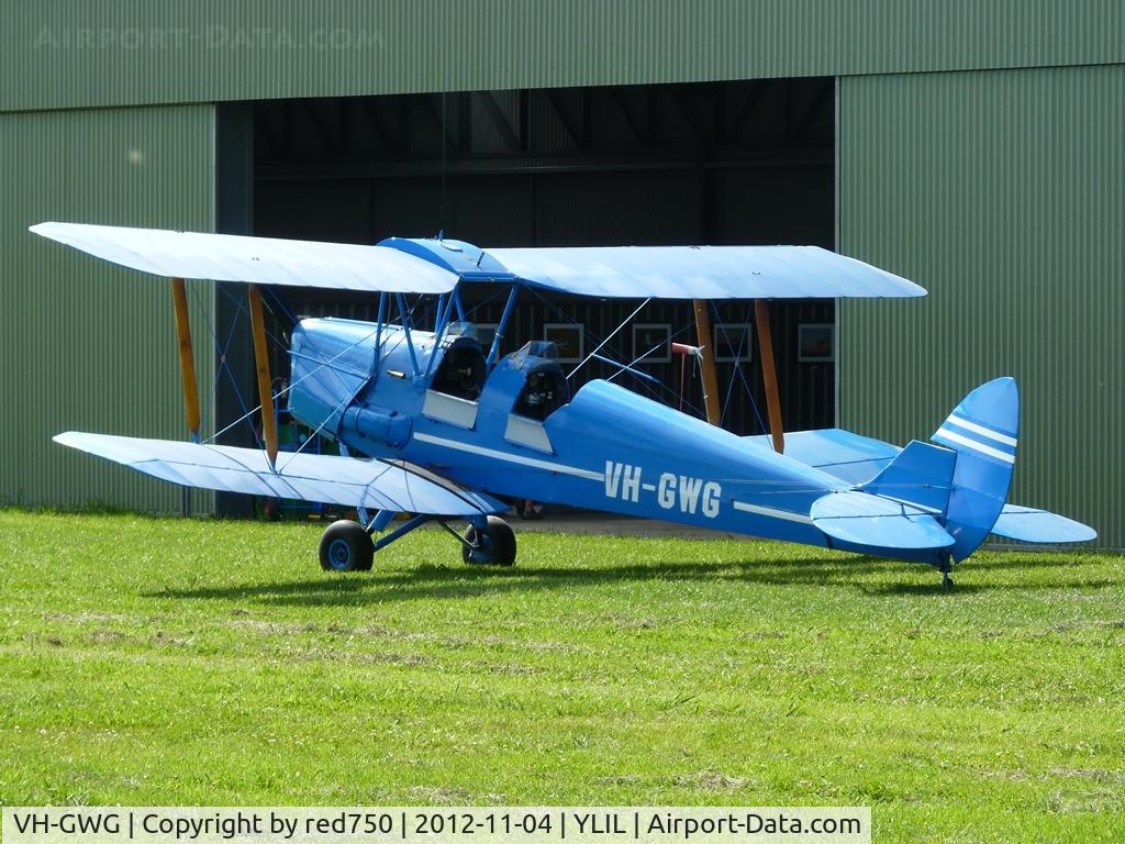 VH-GWG, 1941 De Havilland Australia DH-82A Tiger Moth C/N DHA645, VH-GWG parked at Lilydale