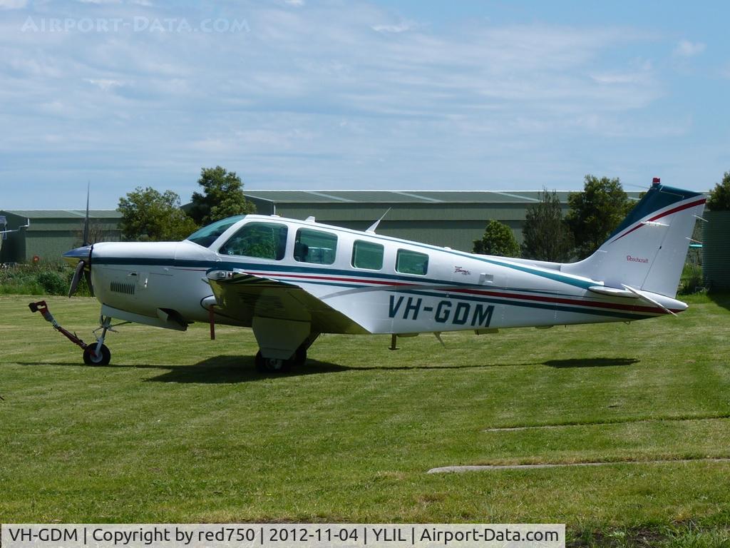 VH-GDM, 1998 Raytheon Aircraft Company A36 Bonanza C/N E-3179, VH-GDM Bonanza A36 at Lilydale airfield