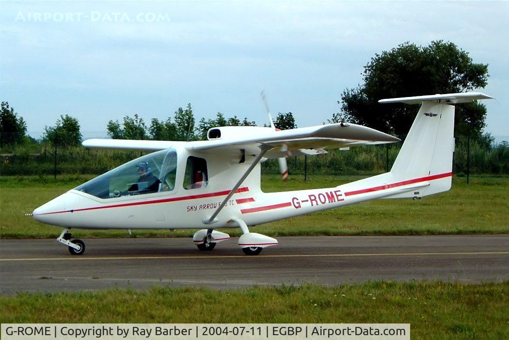 G-ROME, 1999 Iniziative Industriali Italiane Sky Arrow 650TC C/N C011, III Sky Arrow 650TC [C011] Kemble~G 11/07/2004. Taxiing for departure.