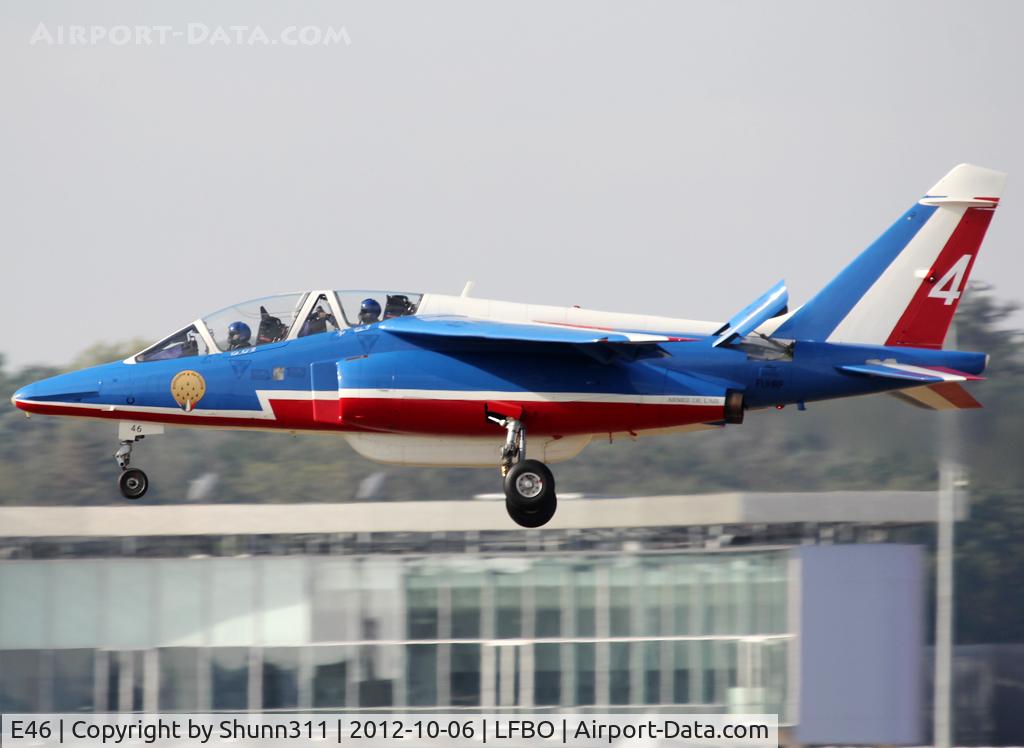E46, Dassault-Dornier Alpha Jet E C/N E46, Landing rwy 14L