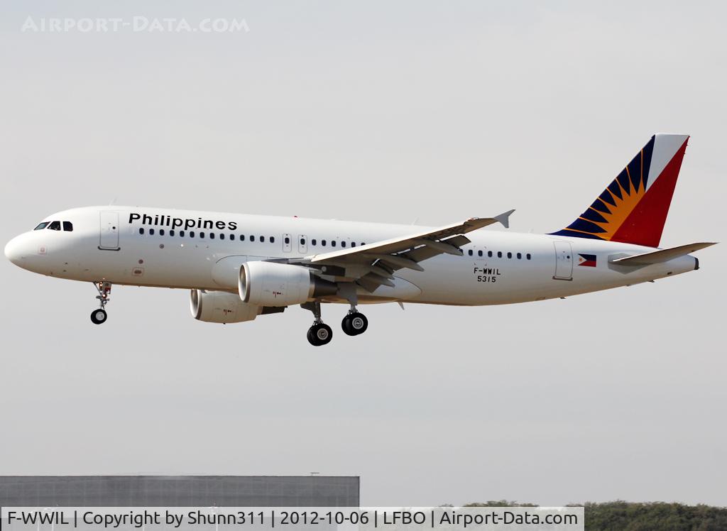 F-WWIL, 2012 Airbus A320-214 C/N 5315, C/n 5315 - To be RP-C8619
