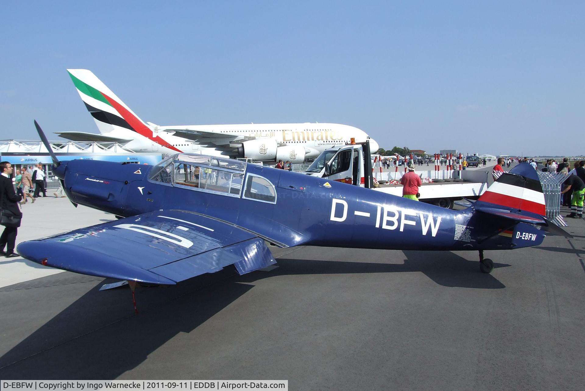 D-EBFW, 1937 Messerschmitt Bf-108 Taifun C/N 1561, Messerschmitt Bf 108B Taifun at the ILA 2012, Berlin