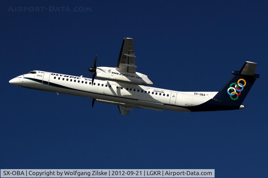 SX-OBA, 2009 De Havilland Canada DHC-8-402Q Dash 8 C/N 4267, visitor