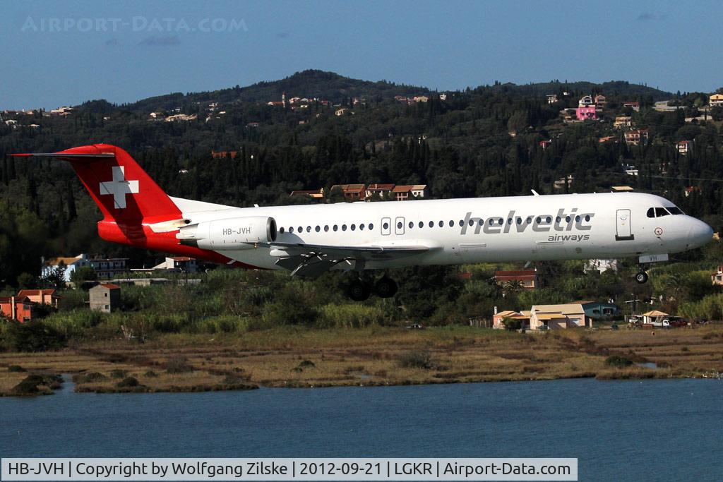 HB-JVH, 1990 Fokker 100 (F-28-0100) C/N 11324, visitor