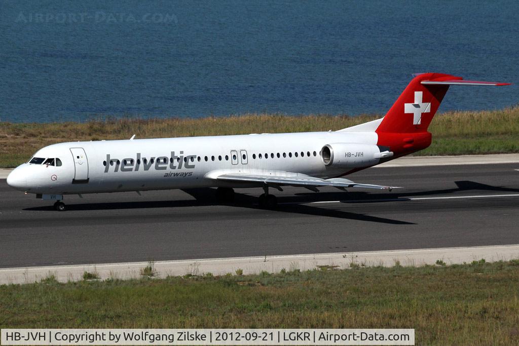 HB-JVH, 1990 Fokker 100 (F-28-0100) C/N 11324, visitor
