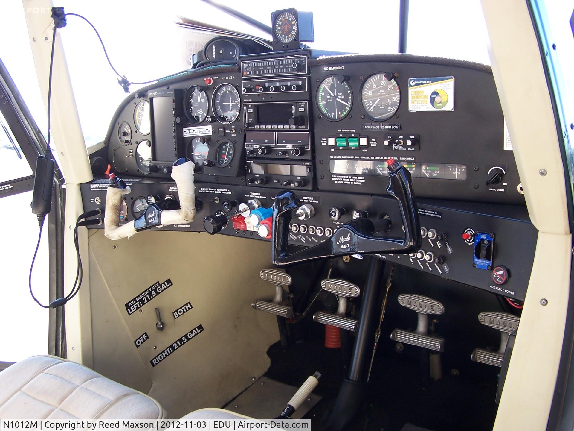 N1012M, Maule MX-7-180B Star Rocket C/N 22012C, Maule MX-7 panel