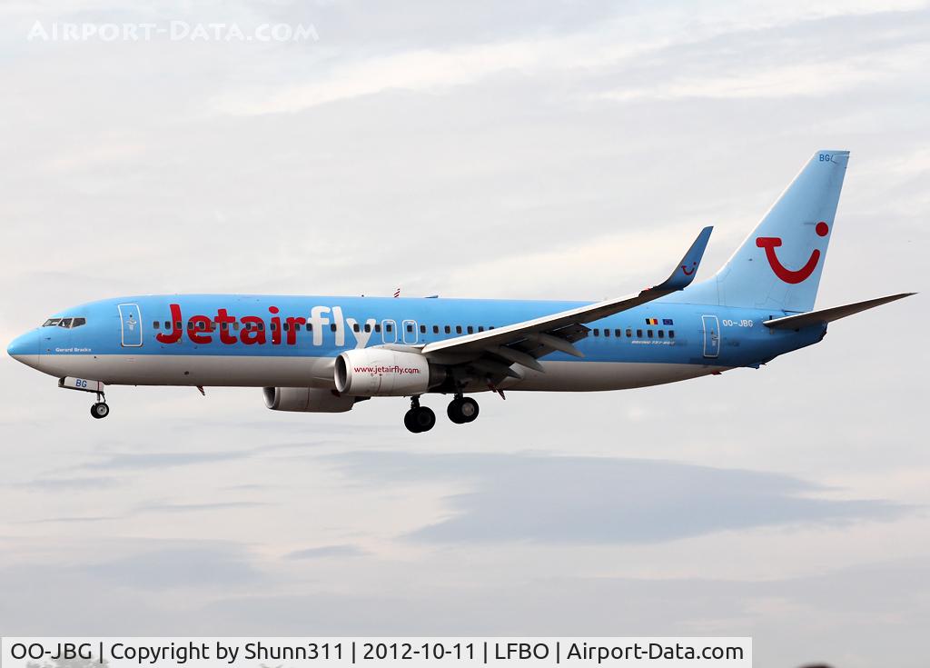 OO-JBG, 2008 Boeing 737-8K5 C/N 35142, Landing rwy 14R
