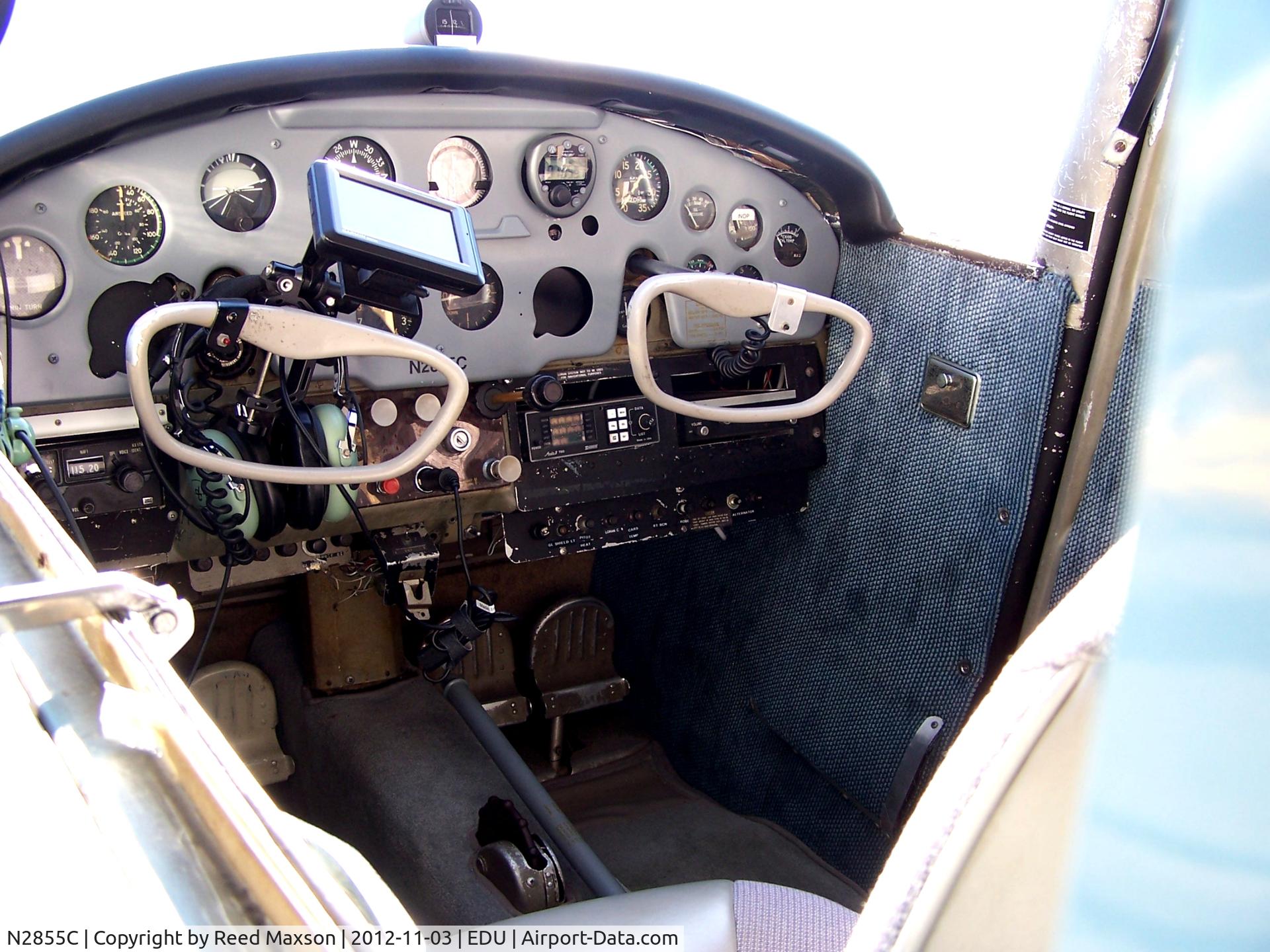 N2855C, 1954 Cessna 170B C/N 26398, Cessna 170 panel