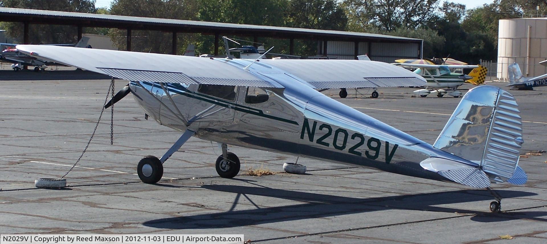 N2029V, 1947 Cessna 140 C/N 14242, at EDU open house