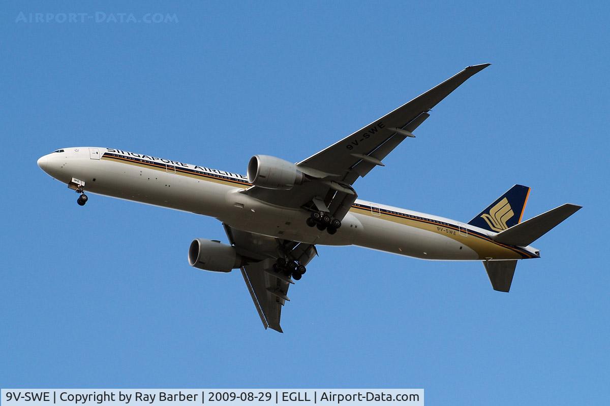 9V-SWE, 2006 Boeing 777-312/ER C/N 34570, Boeing 777-312ER [34570] (Singapore Airlines) Home~G 29/08/2009