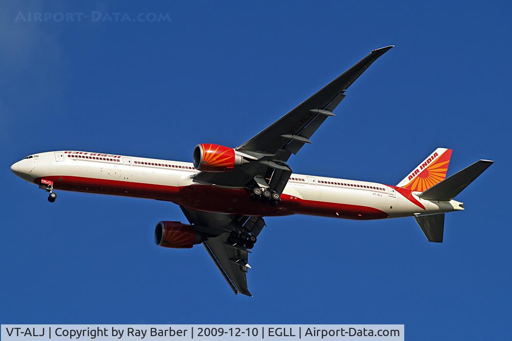 VT-ALJ, 2007 Boeing 777-337/ER C/N 36308, Boeing 777-337ER [36308] (Air India) Home~G 10/12/2009