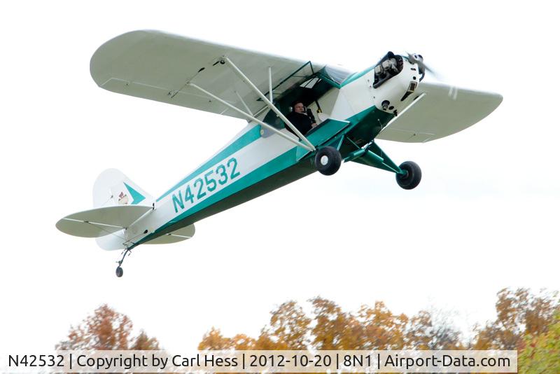 N42532, 1945 Piper J3C-65 Cub Cub C/N 14807, Photographed at Golden Age Air Museum's Great Pumpkin Fly-In.
