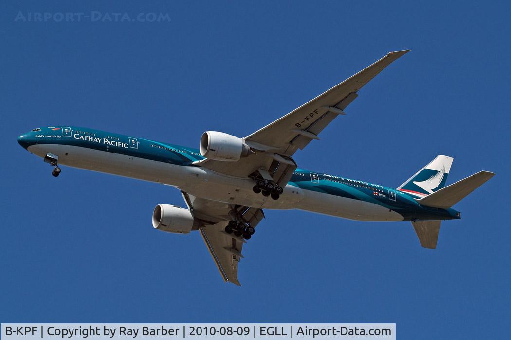 B-KPF, 2008 Boeing 777-367/ER C/N 36832/692, Boeing 777-367ER [36832] (Cathay Pacific Airways) Home~G 09/08/2010