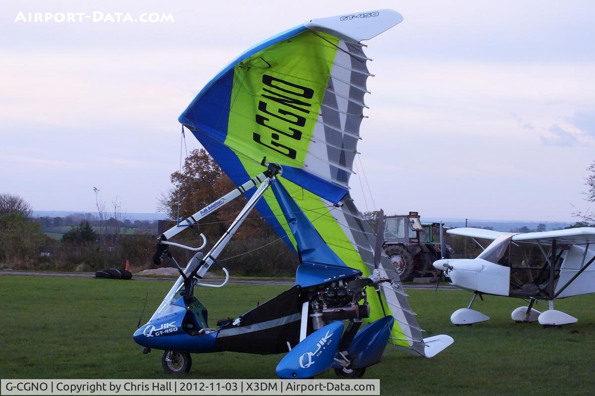 G-CGNO, 2010 P&M Aviation Quik GT450 C/N 8522, at Darley Moor Airfield, Ashbourne, Derbyshire