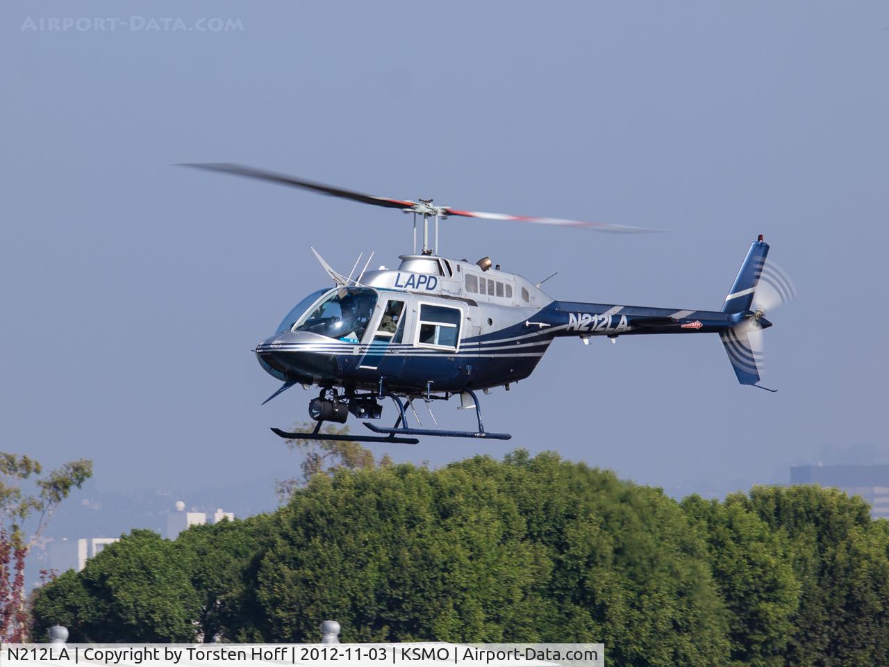 N212LA, 1987 Bell 206B JetRanger III C/N 3957, N212LA arriving on RWY 21